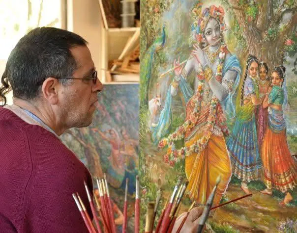H.G. Puskar Prabhu painting